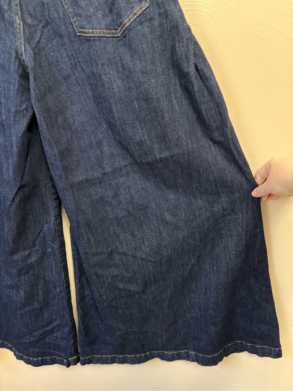 Anthropologie Pilcro Dramazzo Ultra Wide-Leg Jeans Blue Size 29 - Picture 13 of 16